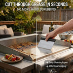 Grill Scraper, Stainless Steel Food Scraper - Image 5