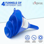 Funnel 4-Pack Funnels for Kitchen Use Filling Bottles - Image 7