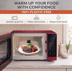 Bezrat Microwave Tall Glass Plate Cover | Splatter Guard Lid - Image 2