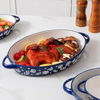 Baking Dish Casserole Dish Ceramic Au Gratin Baking Dish Lasagna Pan Oval - Image 5