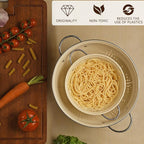 Metal Colander 2 Pack, Strainer Bowel - Image 4