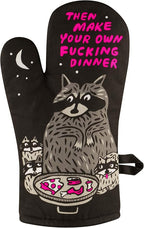 Blue Q Then Make Your Own Dinner Funny Oven Mitts by BlueQ