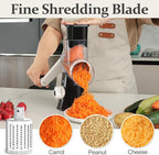 Cambom 5 in 1 Rotary Cheese Grater Hand Crank Cheese Shredder - Image 6