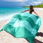 WIWIGO Beach Blanket Waterproof Sandproof Beach Mat 79" X 83"/10'x9'for 2-8 - Image 3