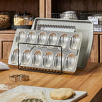 mDesign Metal Pan Organizer for Kitchen Cabinet, Pantry Shelf - Image 2