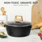 MICHELANGELO 4.3 Quart Nonstick Soup Pot - Image 6