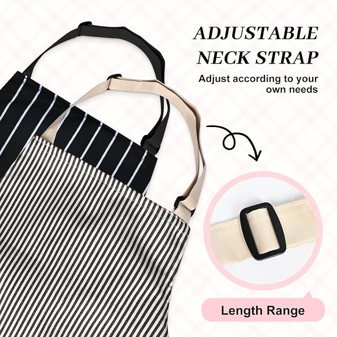 2Pack Adjustable Kitchen Apron for Women Men - Image 5
