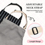 2Pack Adjustable Kitchen Apron for Women Men - Image 5