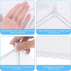 10 PACK Mesh Food Covers for Outside, Food Covers Outdoors Pop-up Food Tents 2 - Image 4