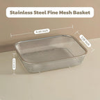 18/8 Stainless Steel Fine Mesh Strainer Basket - Image 2
