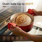 Parmedu 5.5QT Enameled Cast Iron Dutch Oven - Image 4