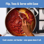 Misen Scraper Chef Spoon – Stainless Steel Cooking Spoon and Spatula Hybrid - Image 5