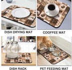 Fun Coffee Mat 23inx15in, Coffee Bar Mat - Image 2