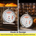 2.64" Oven Thermometer 100-600°F Kitchen Cooking Thermometer Instant Read - Image 3