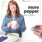 PepperMate Traditional Pepper Mill- Manual High Volume Peppercorns and Salt - Image 3