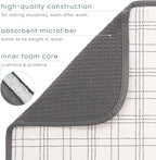 S&T INC. Dish Drying Mat XL, 18” x 24”, Absorbent Microfiber Kitchen Counter Mat - Image 3