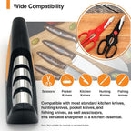 RESPECTED BRO 4-in-1 Knife and Scissors Sharpener, Premium Kitchen Knife - Image 7