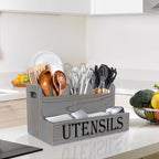 Suli Kitchen Utensils Holder, Wooden Utensil Organizer - Image 6