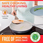 Mueller Frying Pan, Heavy Duty German Stone Coating Non Stick Frying Pans - Image 5