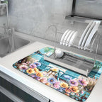 Spring Summer Sea Chair Dish Drying Mat - Image 5