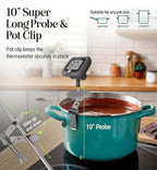 Digital Candy Thermometer with Pot Clip, Instant Read Kitchen Thermometer - Image 4