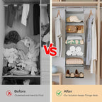 GRANNY SAYS 6 Shelf Hanging Closet Organizers and Storage, Collapsible Closet - Image 6