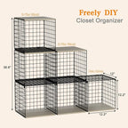 Hencawima 6 Pack Stackable Closet Organizers and Storage Basket, Closet Shelves - Image 3