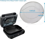 2-Pack Splatter Shield for Ninja Foodi FG551, 304 Stainless Steel Reusable - Image 2