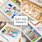 STORi SimpleSort 6-Piece Stackable Clear Drawer Organizer Set | 6" x 3" x 2" - Image 4