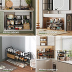 NETEL Under Sink Organizers and Storage, 2 Tier Shelf Under Bathroom Sink - Image 4