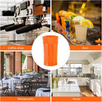 500 Pcs Neon Orange Coffee Stir Sticks Set Acrylic Stir Stick Holder Heather - Image 4