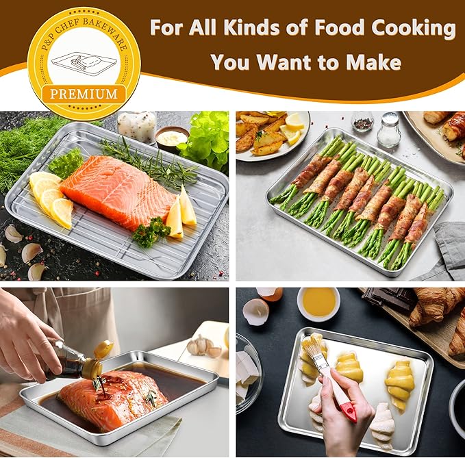 P&P CHEF 9 Inch Baking Sheet Pan - Image 4