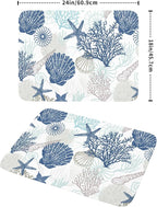 Summer Navy Blue Dish Drying Mat - Image 2