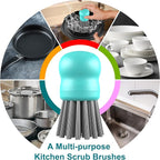 Mini Dish Brush for Cleaning Chicken Shredder, Palm Brush Dish Scrubber - Image 5