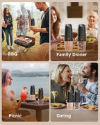 Sangcon Gravity Electric Salt and Pepper Grinder Set RECHARGEABLE Automatic - Image 8