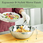 OCS Parts 8 Quart Mixing Bowls | Set of 2 | 13.25-Inch Stainless Steel - Image 4