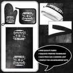 Leinuosen 8 Pcs Kitchen Towels and Oven Mitts Sets Pot Holders Dishcloths Set - Image 5