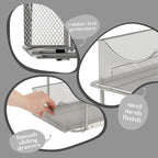 Sorbus 2 Tier Metal Under Sink Organizer - Image 5