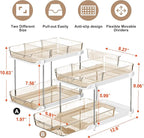 Delamu 2-Tier Multi-Purpose Bathroom Under Sink Organizers and Storage - Image 2