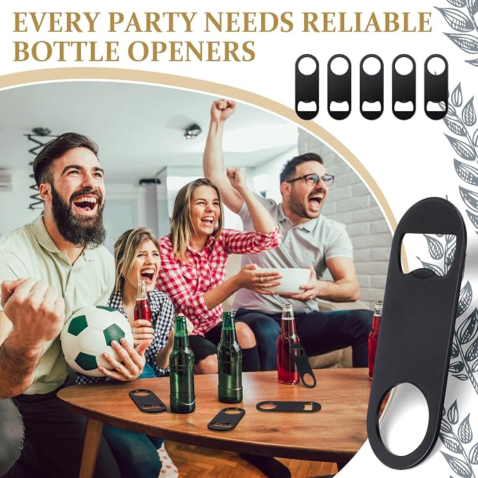 Remerry Bottle Openers Stainless Steel Flat Bottle Opener Bulk 3.4 x 1.3 Inches - Image 7
