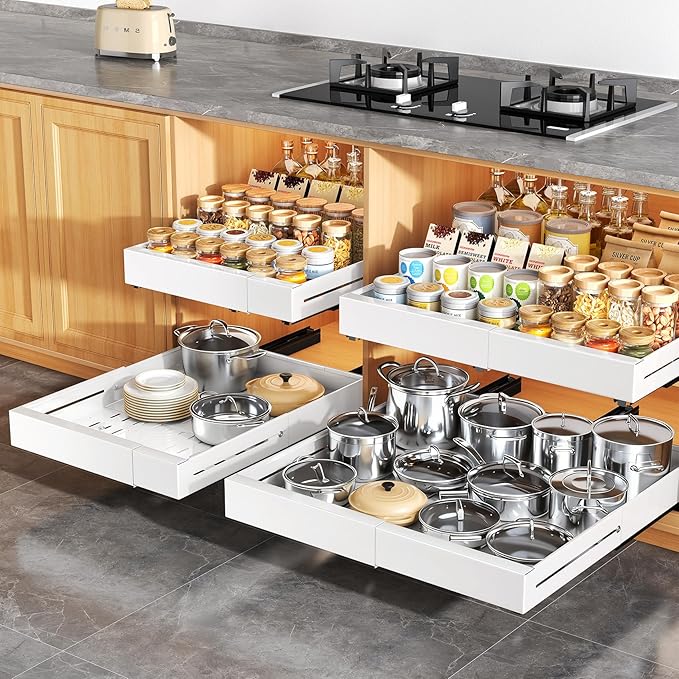 Pull out Cabinet Organizer, Expandable Width, Depth - Image 9