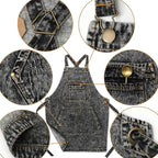 Jeanerlor - Denim Apron with Pockets - Image 2