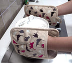 Pot Holders Set of 2 Heat Resistant 480 ℉ Kitchen Non Slip Clear Silicone - Image 5