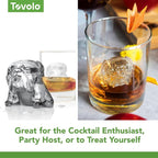 Tovolo Bulldog Ice Cube Mold Pack of 2 Craft Ice Cube Molds - Image 4