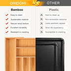 Large Premium Bamboo Silverware Organizer - Image 6
