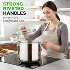 NutriChef 12 Quart Stainless Steel Stock Pot - Image 5