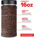 6 Pack 16 oz Plastic Spice Jars, Empty Seasoning Containers - Image 3