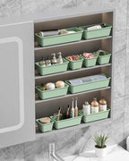 Canfanni 13 Pack Plastic Drawer Organizers Set, 3 Sizes Desk Drawer Organizer - Image 7