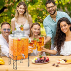 Honeydak 4.6 Gallon Glass Beverage Dispenser - Image 6