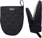Oven Mitts Heat Resistant – Mini Oven Mitts, Silicone Gloves Heat Resistant by KisxLiving